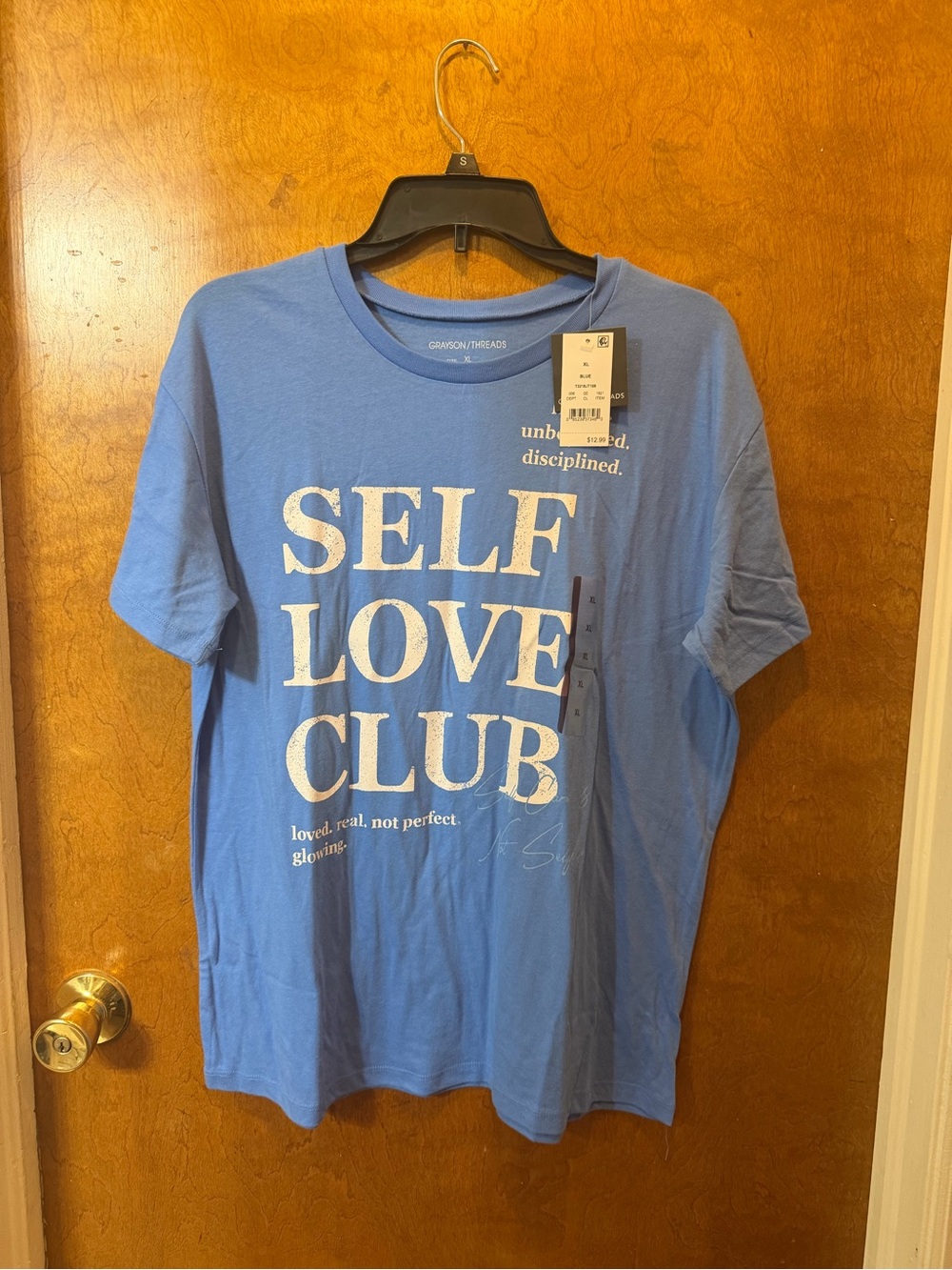 Grayson/Threads self love club women’s blue short sleeve crew neck tshirt XL
